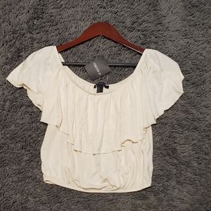 NWT Forever 21 off the shoulder crop top